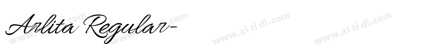 Arlita Regular字体转换 Arlita Regular字体转换